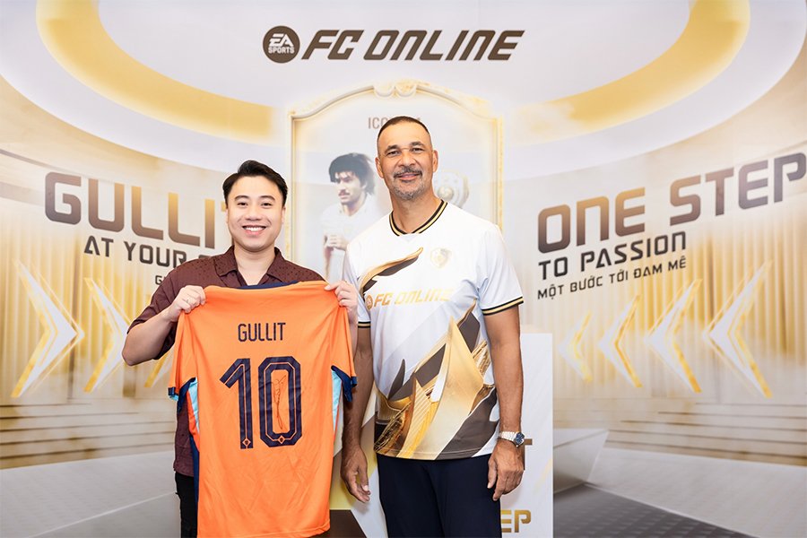 Huyền thoại Gullit có mặt tại Việt Nam, giao lưu cùng game thủ FC Online